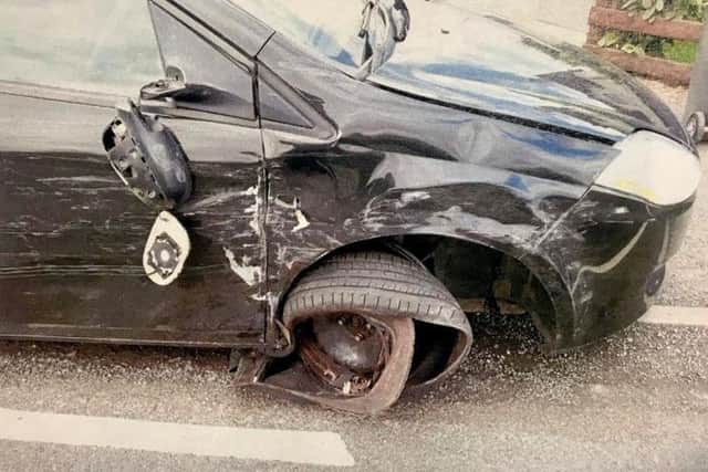 Car involved in collision in middle of school run - PSNI image