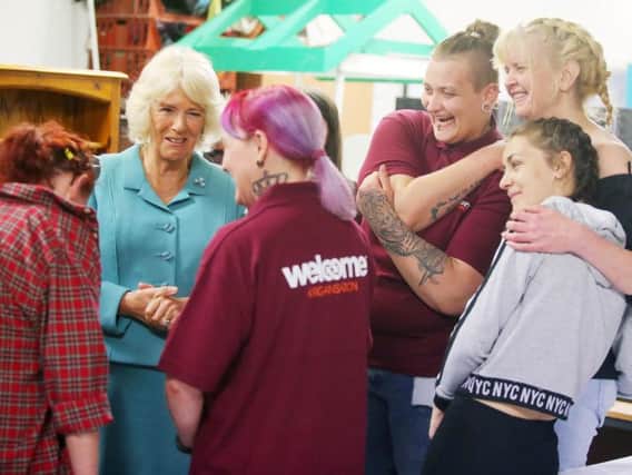 Duchess of Cornwall visits the Welcome Centre