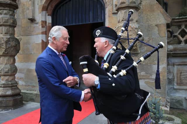 RETRANSMITTED WITH CORRECT  CAPTION

The Prince of Wales during his visit to Brownlow House, Lugan, on the second day of his tour of Northern Ireland.  PRESS ASSOCIATION Photo. Picture date: Wednesday May 22, 2019. See PA story ROYAL Tour. Photo credit should read: Owen Humphreys/PA Wire