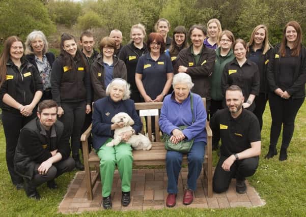 Rose McIlrath - one of the longest serving Dogs Trust trustees   - with the Ballymena Dogs Trust team who held a retirement event in her honour.