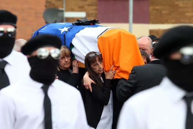 Funeral of republican Martin McElkerney