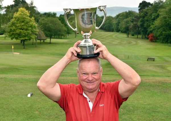 Alan Mew (England) winner of the 2019 Irish Seniors Amateur Open Championship at Belvoir Park Golf Club today (24/05/2019). Picture by Pat Cashman