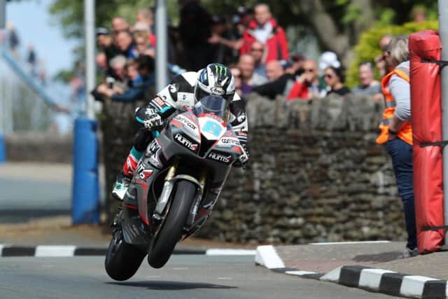 Michael Dunlop was second fastest in the Supersport session on his MD Racing Honda during opening qualifying at the Isle of Man TT. Picture: Dave Kneen/Pacemaker Press.