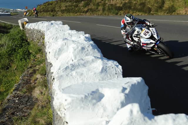 Michael Dunlop was fourth fastest in the Superbike session on his Tyco BMW.