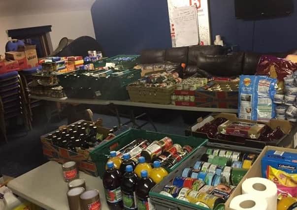 The food bank at The Lakes Vineyard Church in Enniskillen