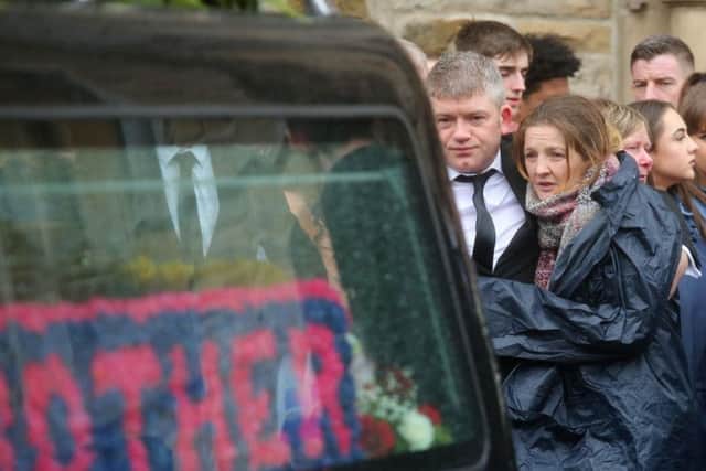The funeral of Morgan Barnard (17) who, along with Lauren Bullock (17) and Conor Currie (16) tragically died at the Greenvale Hotel in March. (Photo: Presseye)