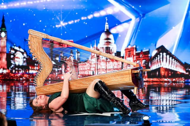Ursula Burns on stage during this year's Britain's Got Talent competition. Pic: ITV