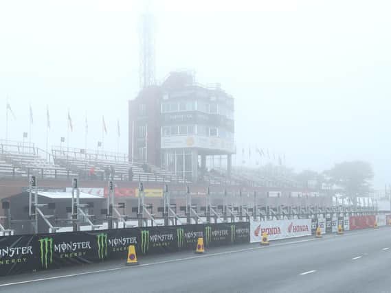 Mist and rain has been causing problems for the Isle of Man TT organisers throughout a frustrating practice week.