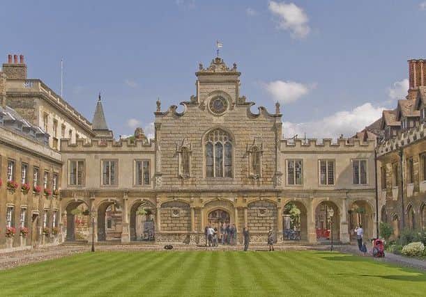 Peterhouse College, Cambridge, where Declan Morgan became a student in 1971