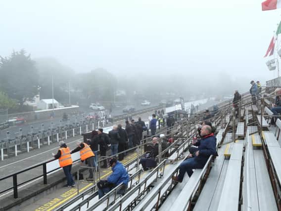 Poor weather has thwarted Tuesdays schedule at the Isle of Man TT.