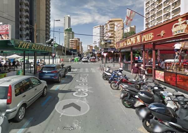 Calle Gerona in Benidorm - Google Streetview image