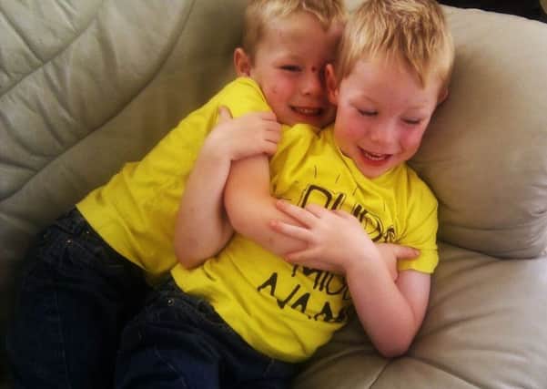 Diarmuid (left) and his twin brother Cormac were best buddies.