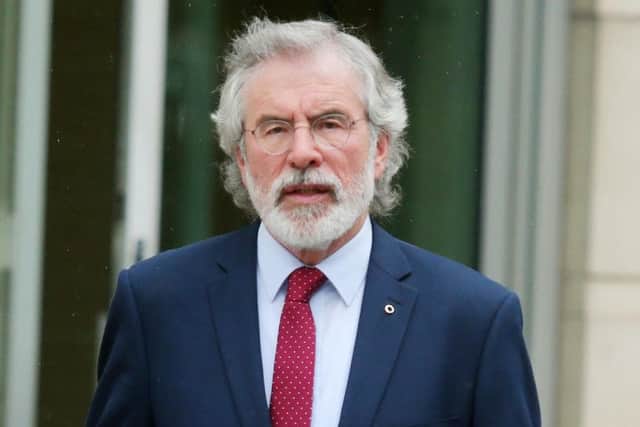 Former Sinn Fein leader Gerry Adams.