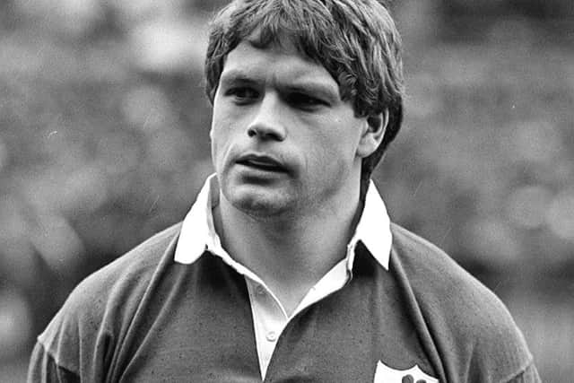 The politician, lawyer and reconciliation activist Trevor Ringland, in his rugby playing days for Ireland before a game against England at Lansdowne Road in Dublin in February 1987. Picture Pacemaker