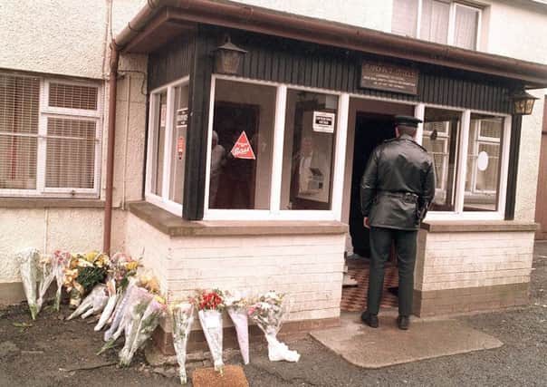 The scene at the Heights Bar in Loughinisland following the 1994 UVF atrocity