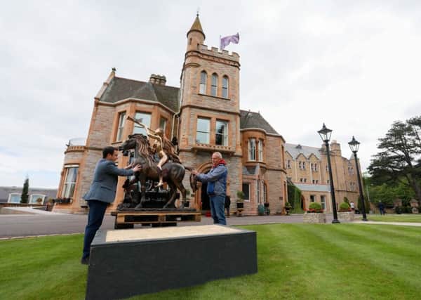 Salvador Dali's Lady Godiva sculpture being delivered to Culloden Estate and Spa in advance of the Art in the Garden exhibition, which opens on June 15 and runs until June 30.