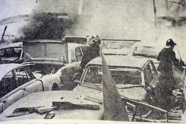 Pictures published in the News Letter of Bloody Friday. Even in his last years Billy McKee refused to condemn the 20 IRA bombs expoded in Belfast in just over an hour in 1972 which killed nine and injured over 120 people. Photo: Pacemaker