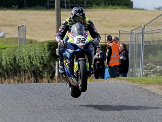 Derek Sheils capped a Superbike double with victory in the Grand Final at the Kells Road Races in Co Meath on Sunday. Picture: Pacemaker Press.
