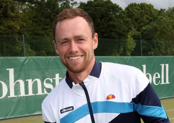 Peter Bothwell, winner of The Johnston Campbell North of Ireland Open Mens Championship Singles at  Downshire Tennis Club. Picture by Freddie Parkinson