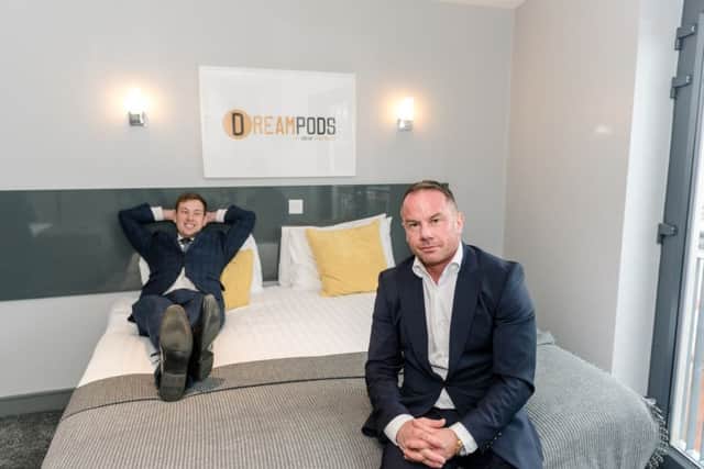 Mark Docherty, Commercial Manager at Dream Apartments are pictured with owner, Tom Smyth.