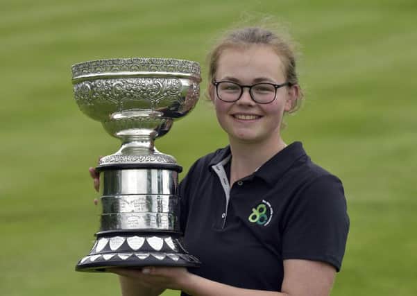 Winner Annabel Wilson (Lurgan) after her victory at the 2019 Irish Women's Close Amateur Championship at Woodbrook Golf Club