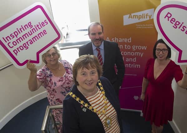 Mid & East Antrim Mayor, Cllr Maureen Morrow at the launch along with Audrey Murray, Ken Nelson and Rhonda Lynn.
