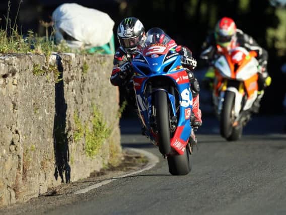 Michael Dunlop in action at the Southern 100 on his last appearance at the event in 2017.