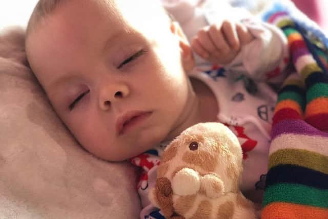 PACEMAKER BELFAST  28/06/2019
 George Evans, pictured with his favourite giraffe teddy