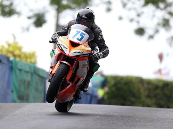 Kevin Fitzpatrick claimed pole in the Superbike and Supersport classes on his Bert Racing 600 Kawasaki at Enniskillen. The Co. Meath man was also fastest in the Moto3/125GP class. Picture: Stephen Davison/Pacemaker Press.