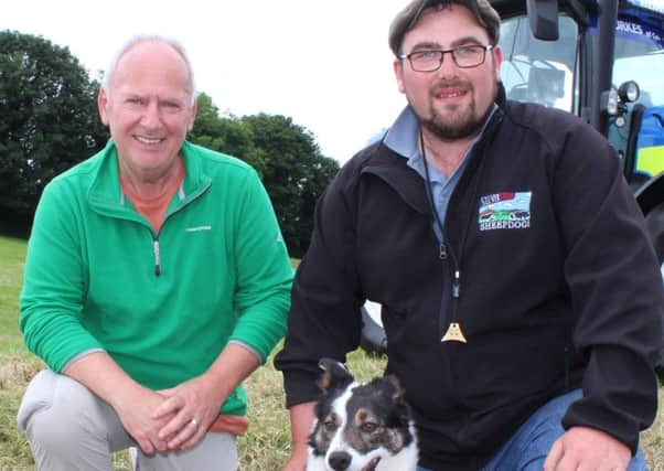 Andrew Magowan, from Rathfriland, with the Dairy Champion at this 
year's Newry Show