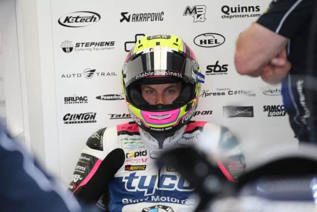 Tyco BMW rider Keith Farmer sustained fractures to both legs following a crash in qualifying at Knockhill in Scotland.