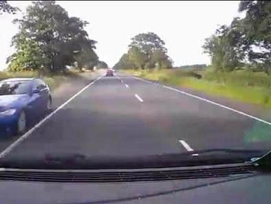 WATCH: BMW driven on wrong side of NI road