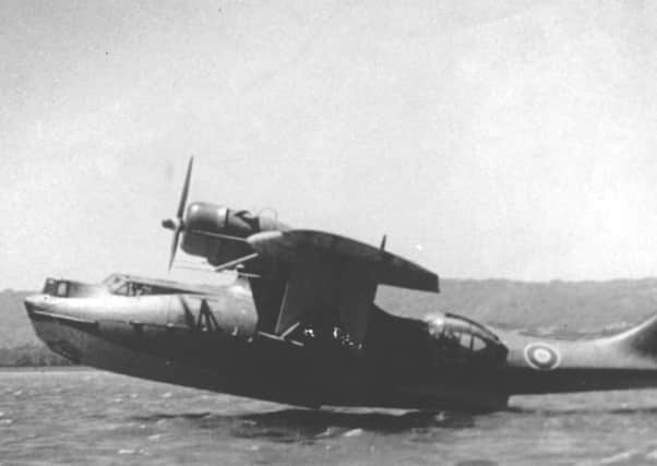 Catalina landing on Lough Erne during WWII (photograph source: www.seawings.co.uk)