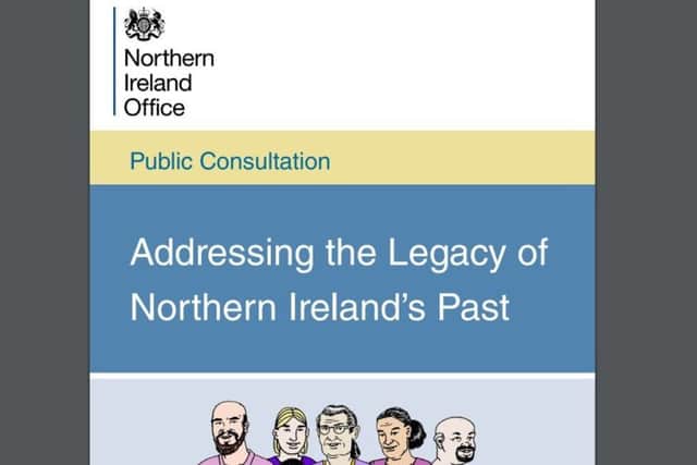 The summary of the legacy consultation found that in two areas of most concern to nationalists, statute of limitations and inquests, their view was widely shared. On one of great concern to unionists, there definition of a victim, there was no such finding