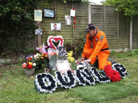 A floral tribute to William Dunlop was unveiled at the Skerries 100 on Saturday, one year on from his tragic death at the event.