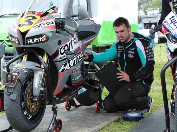 Michael Dunlop returned to the Southern 100 on the Isle of Man on Monday. Picture: Dave Kneen/Pacemaker Press.