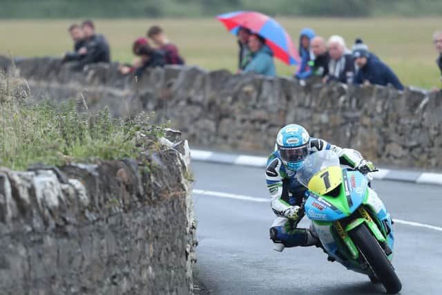 Dean Harrison was fastest in the Supersport class on the Silicone Engineering Kawasaki. Picture: Dave Kneen/Pacemaker Press.