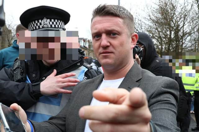 Tommy Robinson, whose real name is Stephen Yaxley-Lennon.