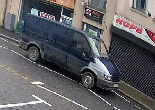 Police investigating the murder of Pat McCormick have released images of a blue Transit van they want to trace