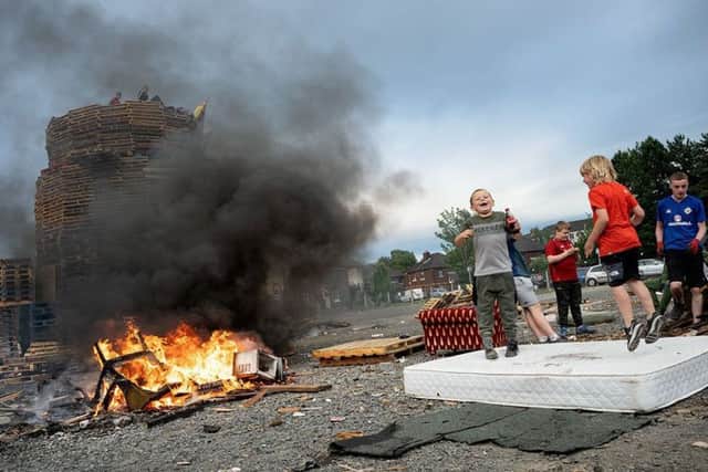 This image was captured by Alfons at the Donegall Pass bonfire in Posnett Street