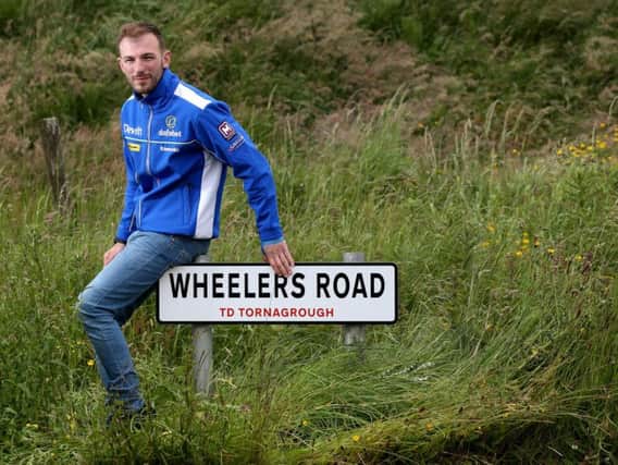Magherafelt man Paul Jordan pictured during a visit to the Dundrod course at the Ulster Grand Prix last week.