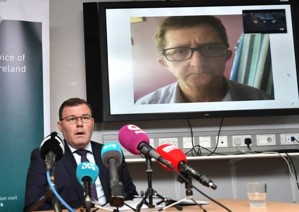 DCI Pete Montgomery at a press conference appealing for information on Pat McCormicks murder