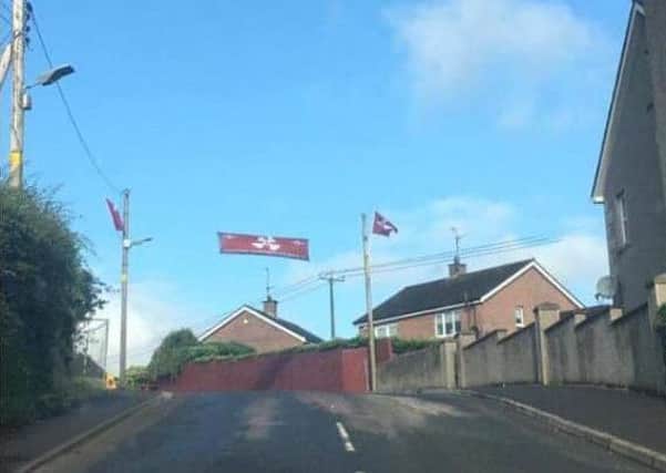 'Soldier F' banner in Gilford, Co Down