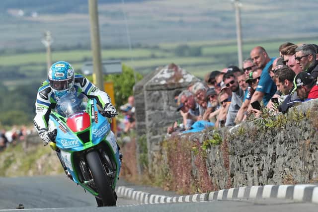 Silicone Engineering Kawasaki rider Dean Harrison won all six races he entered at the Southern 100. Picture: Dave Kneen/Pacemaker Press.