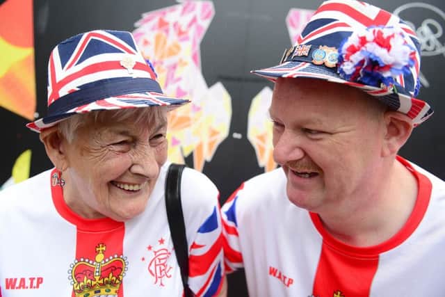 William and Meg Massey from east Belfast pictured at the Belfast parade. 
Picture by Arthur Allison/Pacemaker Press