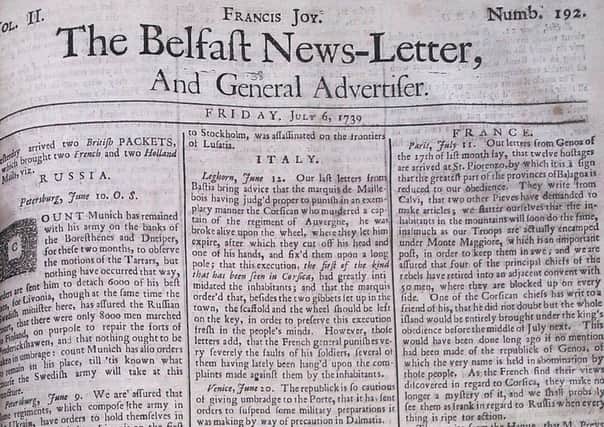 The Belfast News Letter of July 6 1739 (which is July 17 in the modern calendar)