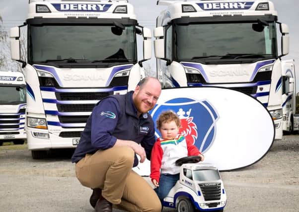 Patrick Derry with youngest son Thomas (2)