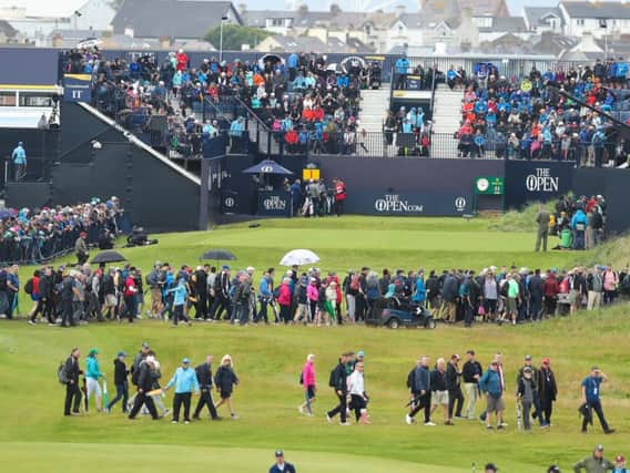 Thousands upon thousands of people descended upon the Dunluce links at Royal Portrush for round one of the 148th Open Championship on Thursday. (Photo: Pacemaker)