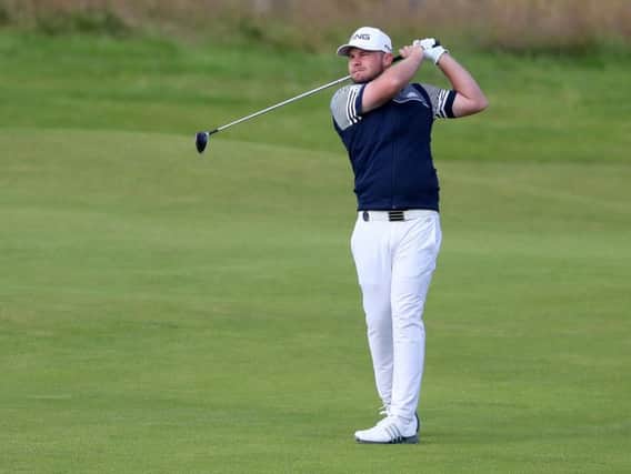 Tyrell Hatton in action on day two of The Open at Royal Portrush