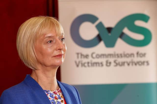 Victims Commissioner Judith Thompson has come under pressure from unionists and some victims groups over the proposed Troubles pension